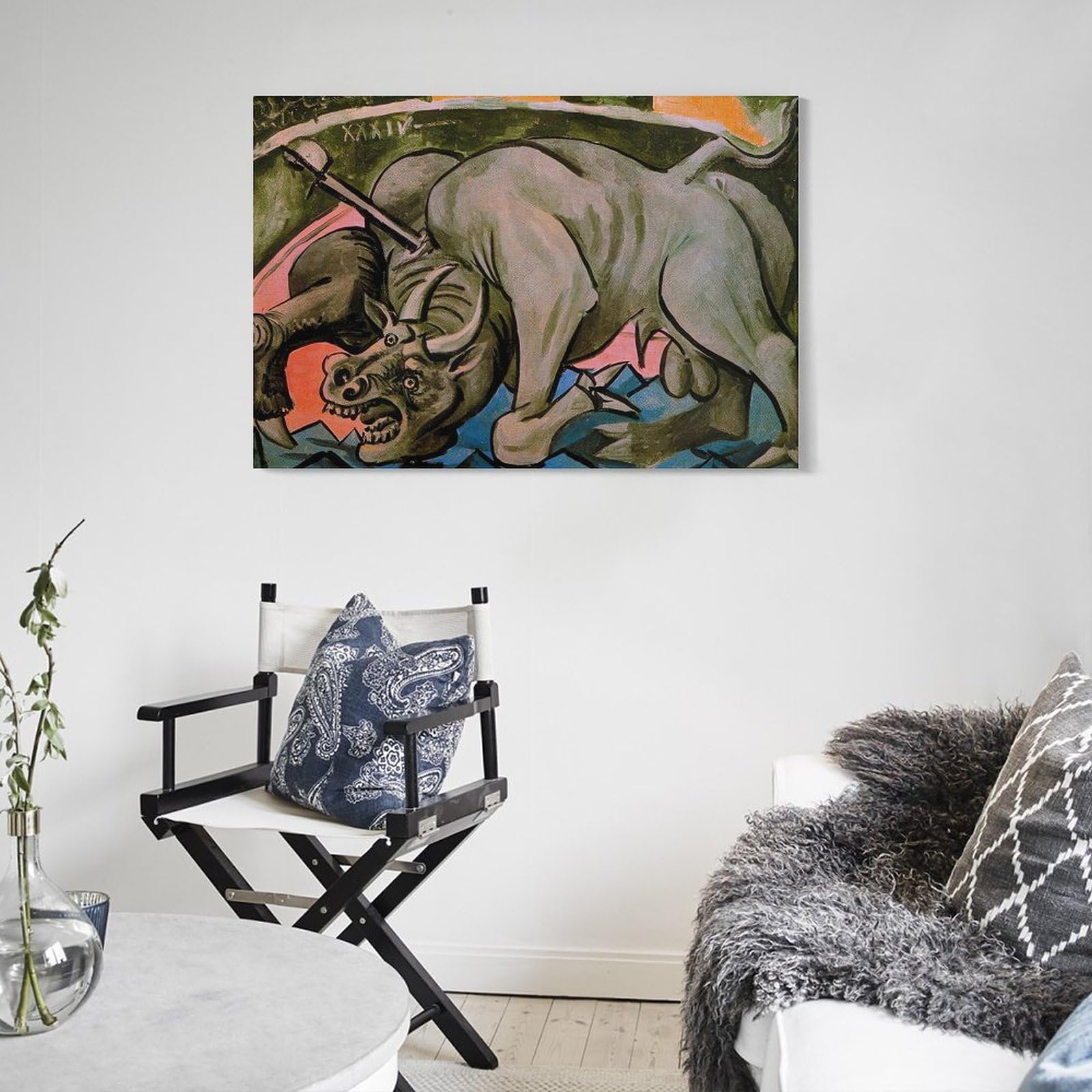 Amazon.co.jp: Pablo Picassoパブロ・ピカソ 瀕死の雄牛レプリカ